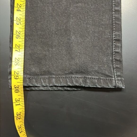 Black Long Rise Denim Jeans By Aura. Size 10 - Picture 3 of 8